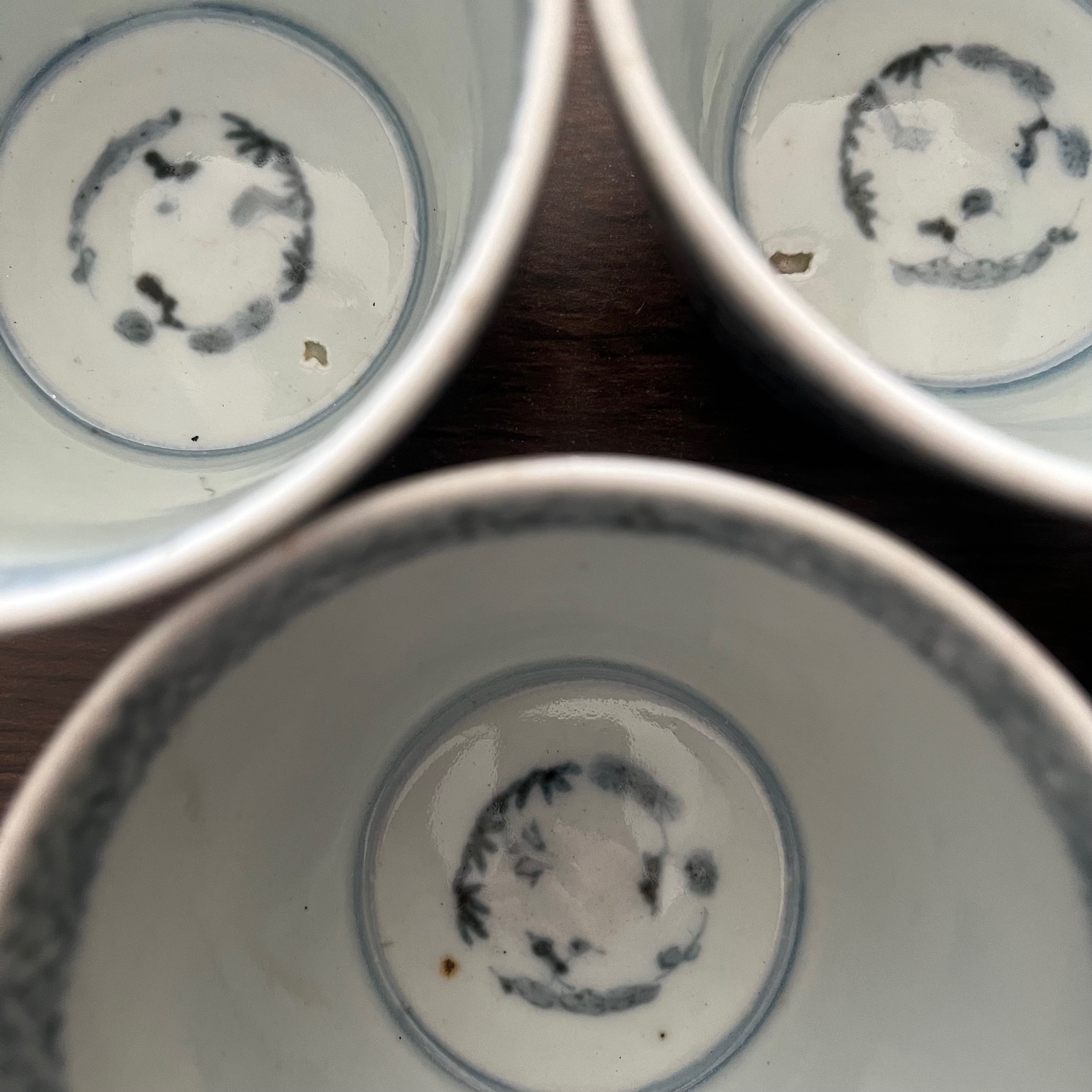 古伊万里染付蛸唐草紋様 蕎麦猪口 4客セット - Antique Art Nozomi 古