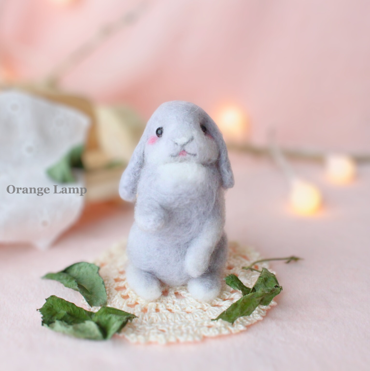 ほんわかうさぎ たれ耳 グレー ＃11 - Orange Lamp | minne byGMO