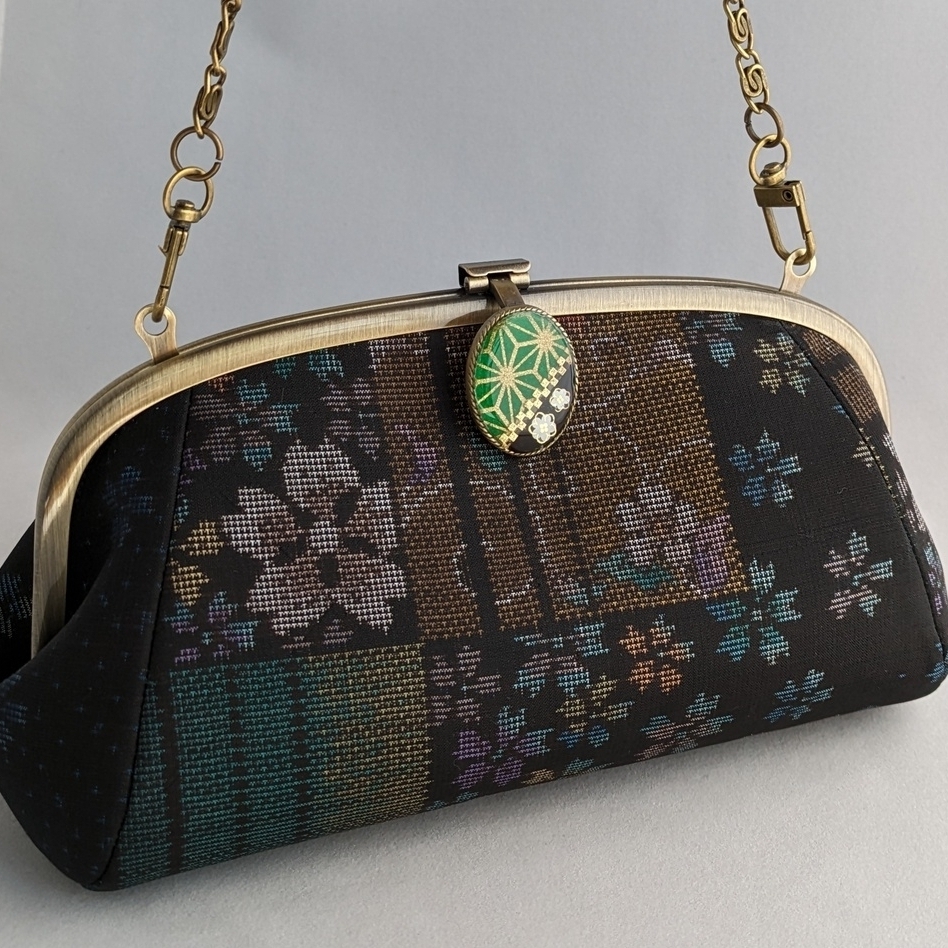 大島紬 がま口 - バッグ・財布・小物の人気通販 | minne byGMOペパボ