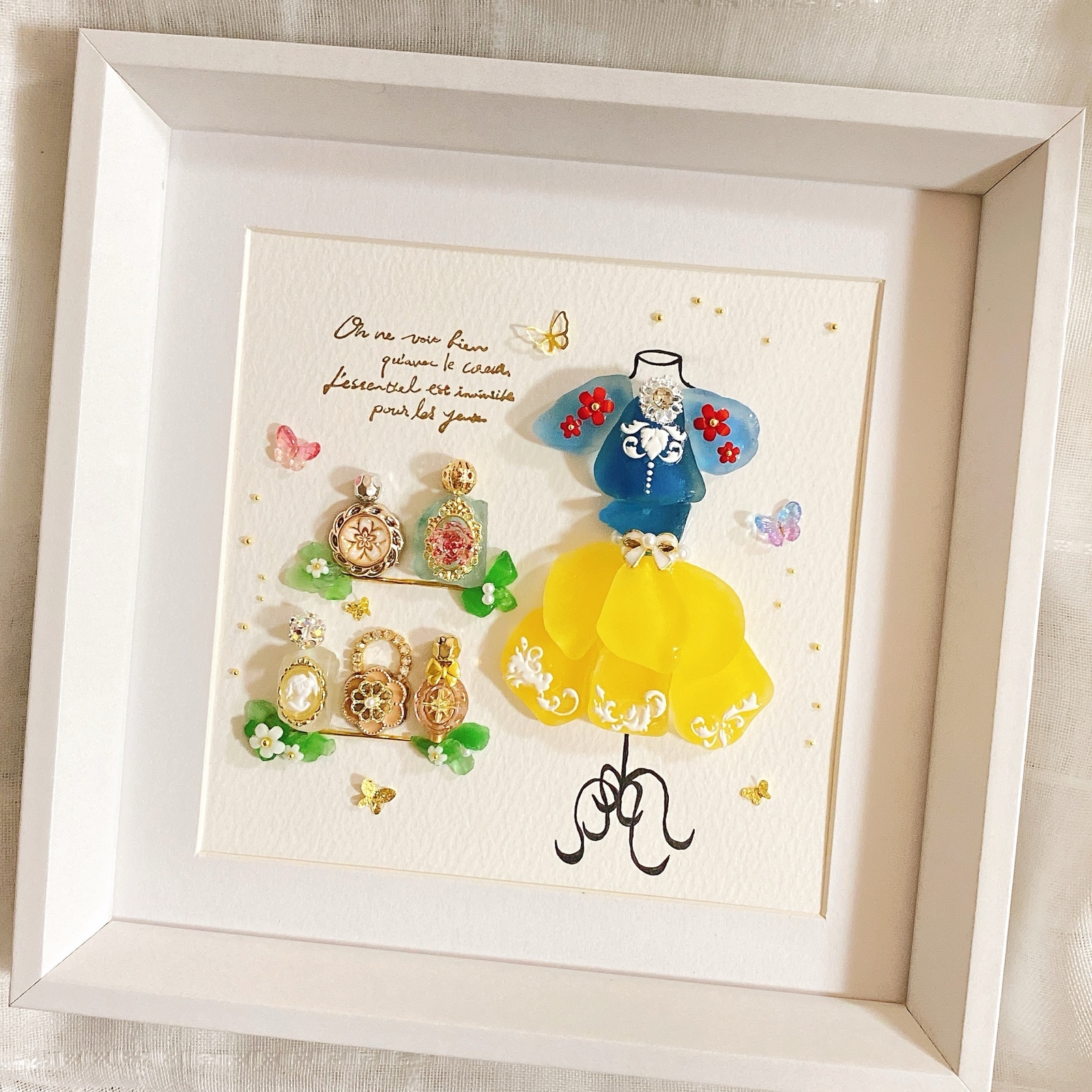 7-99「王子様に逢いたくて2025」シーグラスアート プリンセス 雑貨