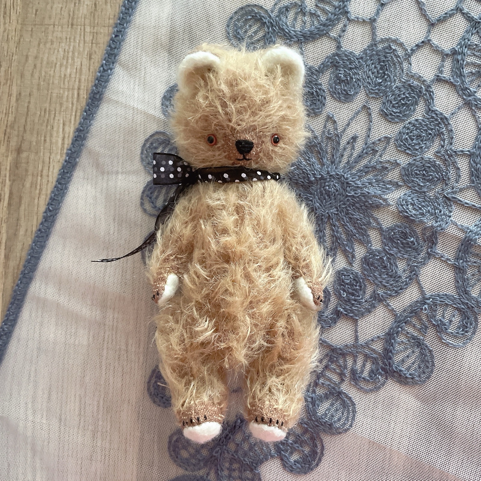 送料無料 テディベア ウサギ うさぎ ぬいぐるみ アンティーク モヘア