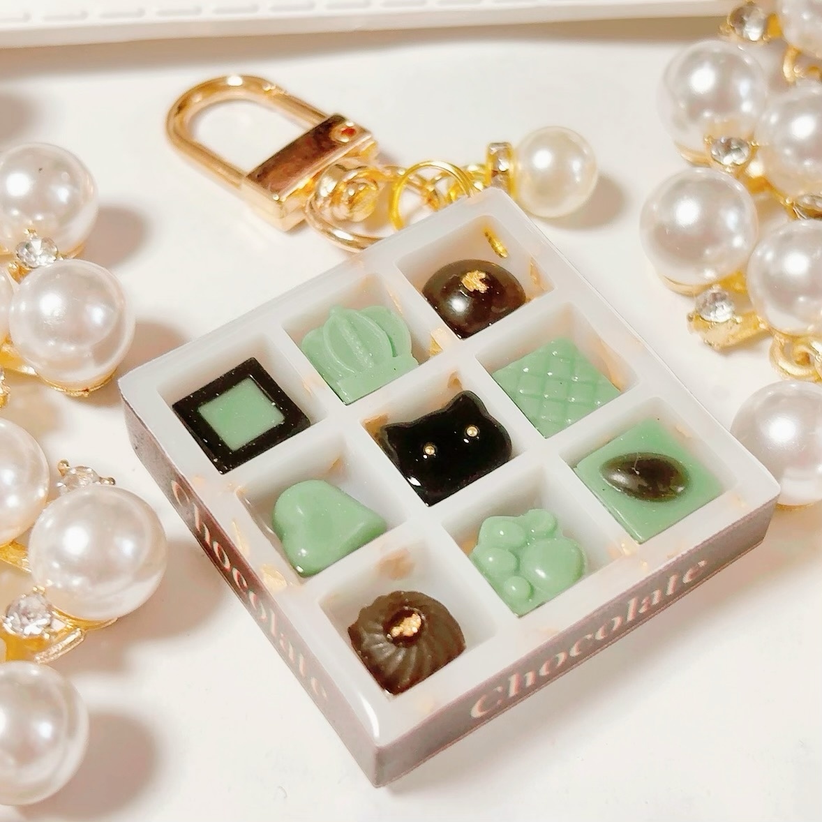 バレンタインチョコレート◇シャカシャカキーホルダー シェイカー