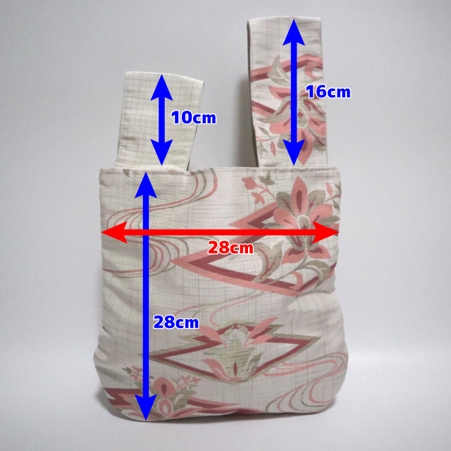 □着物帯リメイク□ ノットバッグ（KB2402-WPF） - add color | minne