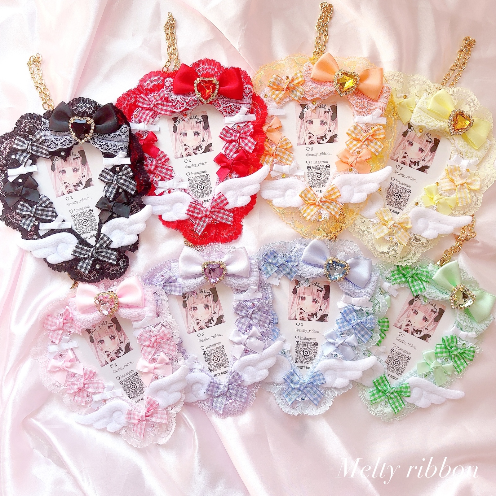 停止中】キンブレリボン ペンライトリボン オーダーメイド♡ ペン