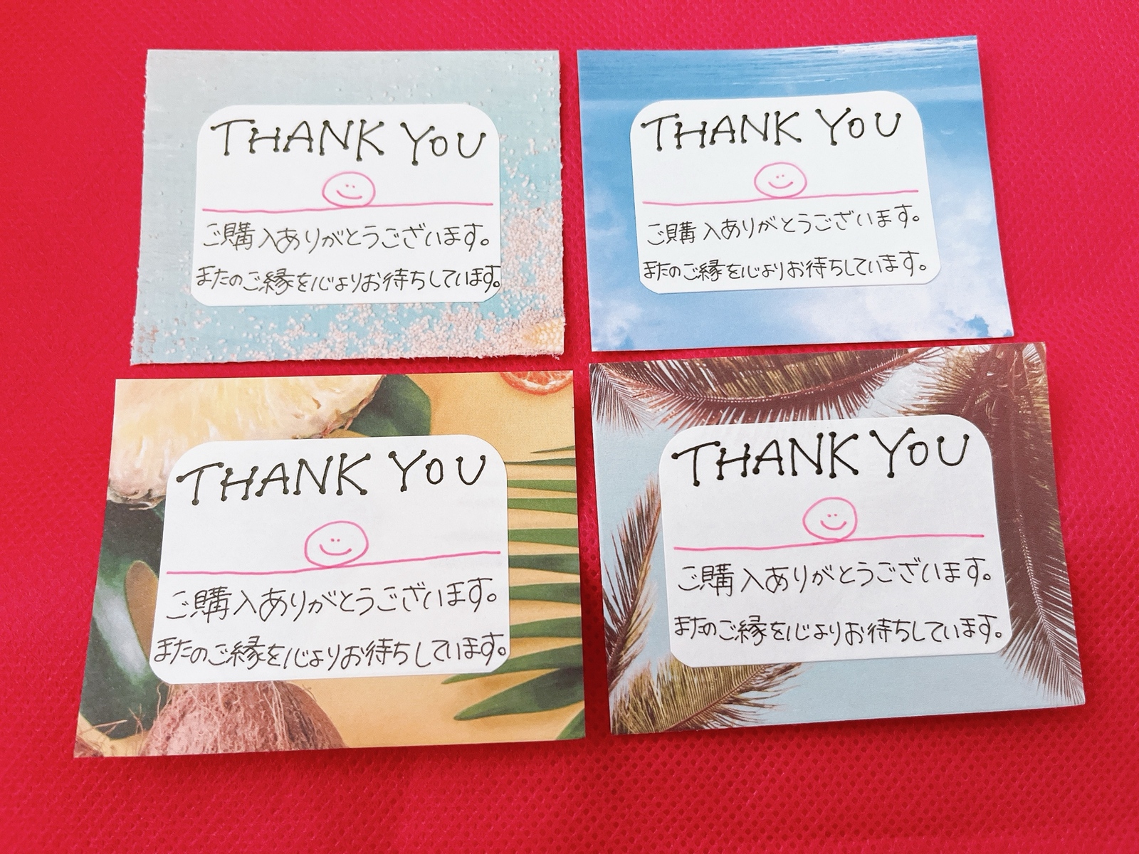手書き サンキューカード 30枚 - MAKANA-CHIN'S GALLERY | minne byGMO