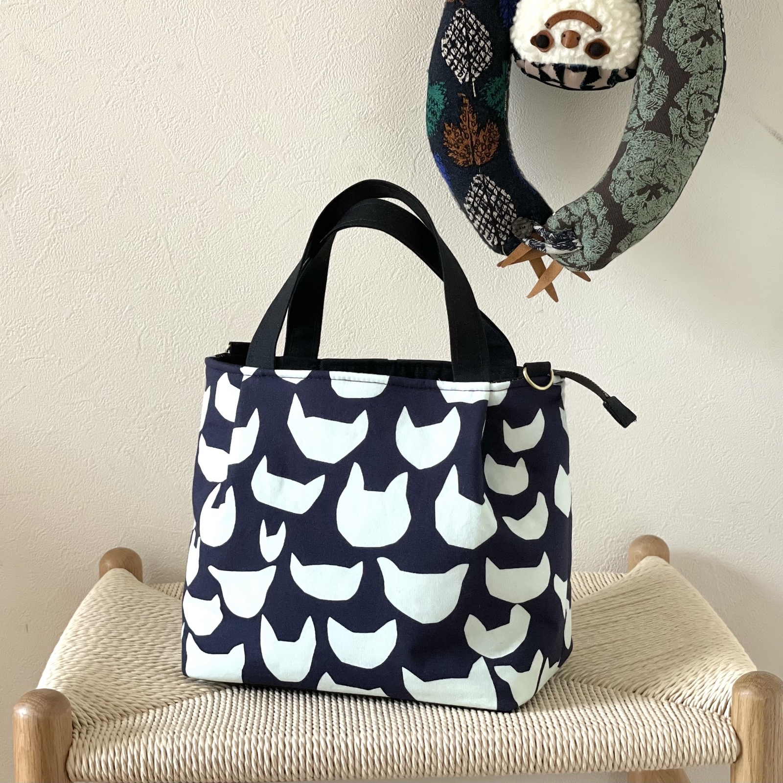 専用」ミナペルホネンオパール底トートバッグ ハンドメイド ミナ