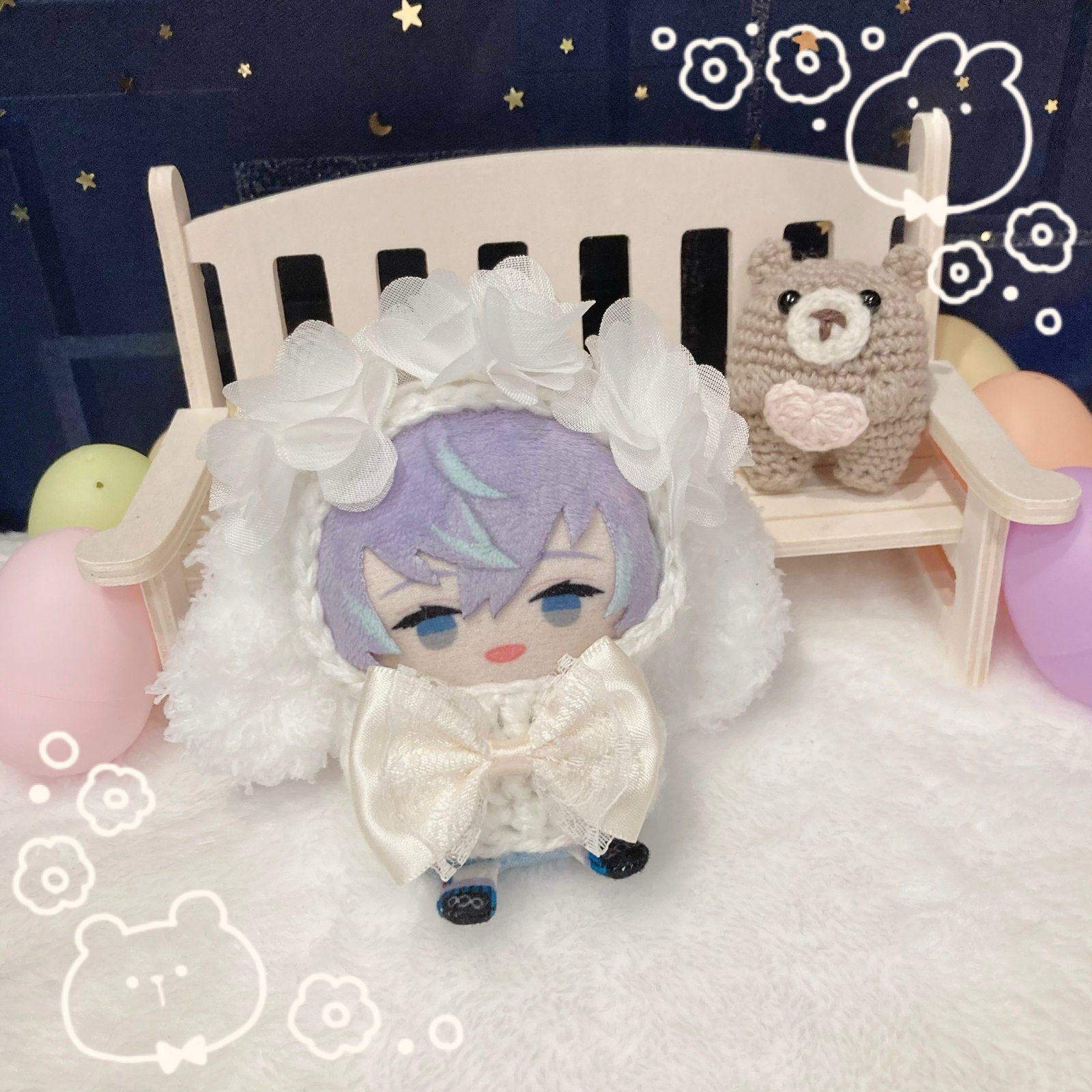 たれみみしろうさぎ☆ にじぱぺっと ぱぺ服 ぬい服 - kulloe | minne