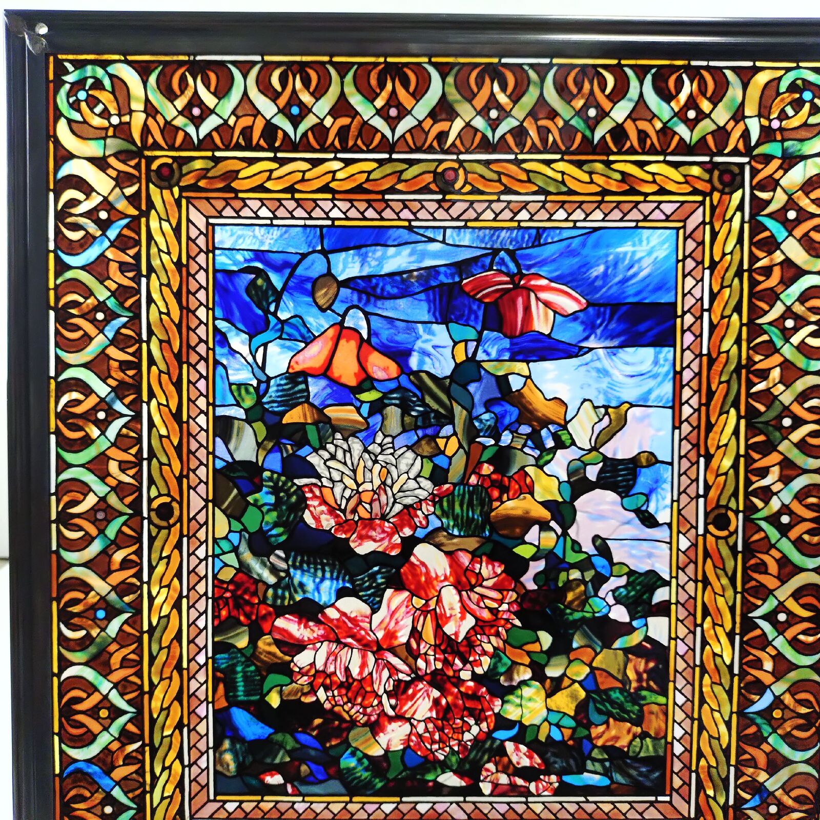 ルイスCティファニー ステンドグラス Rainbow 虹 グラスマスターズ社