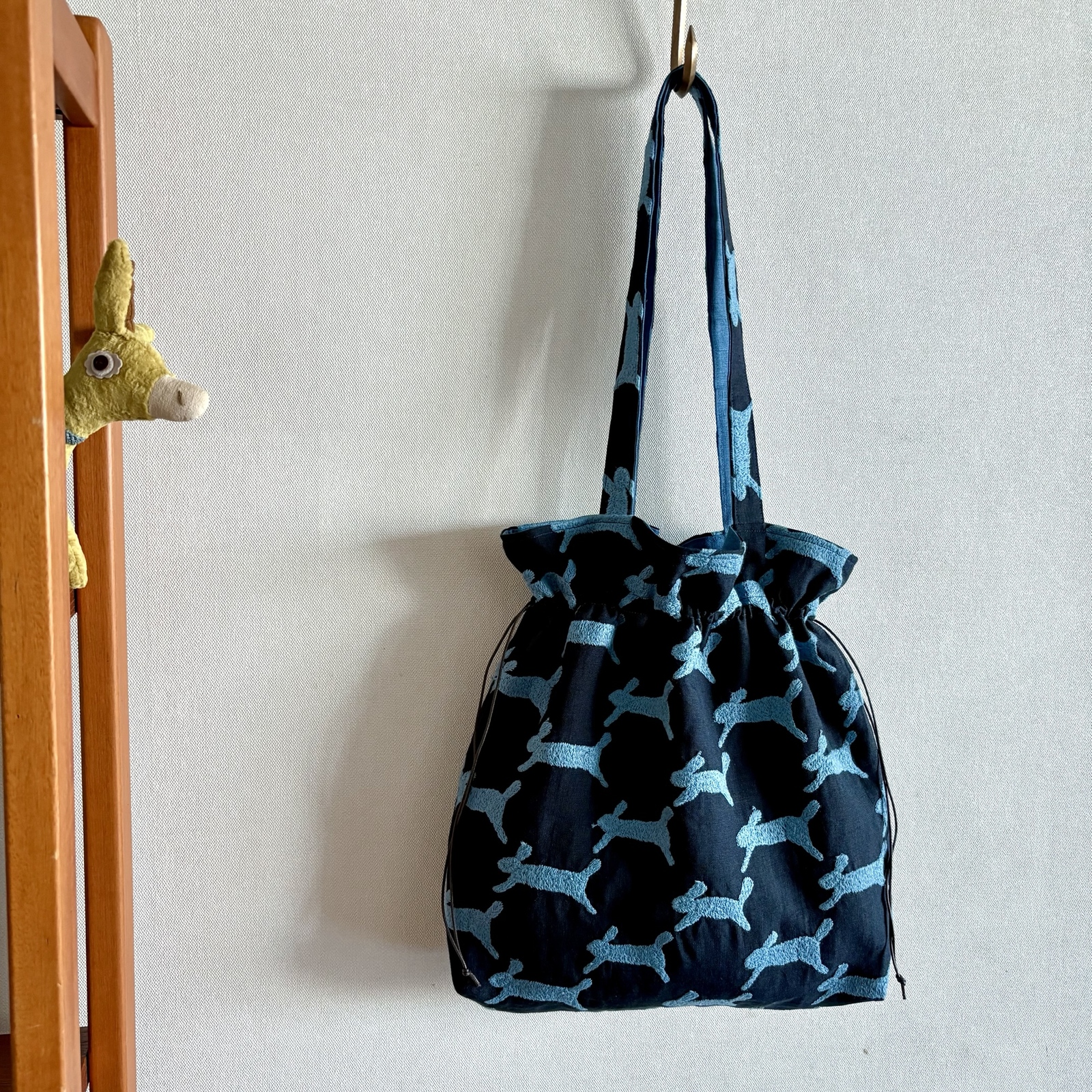 セミオーダー] ミナペルホネン生地使用 ✳︎ choucho巾着バッグ