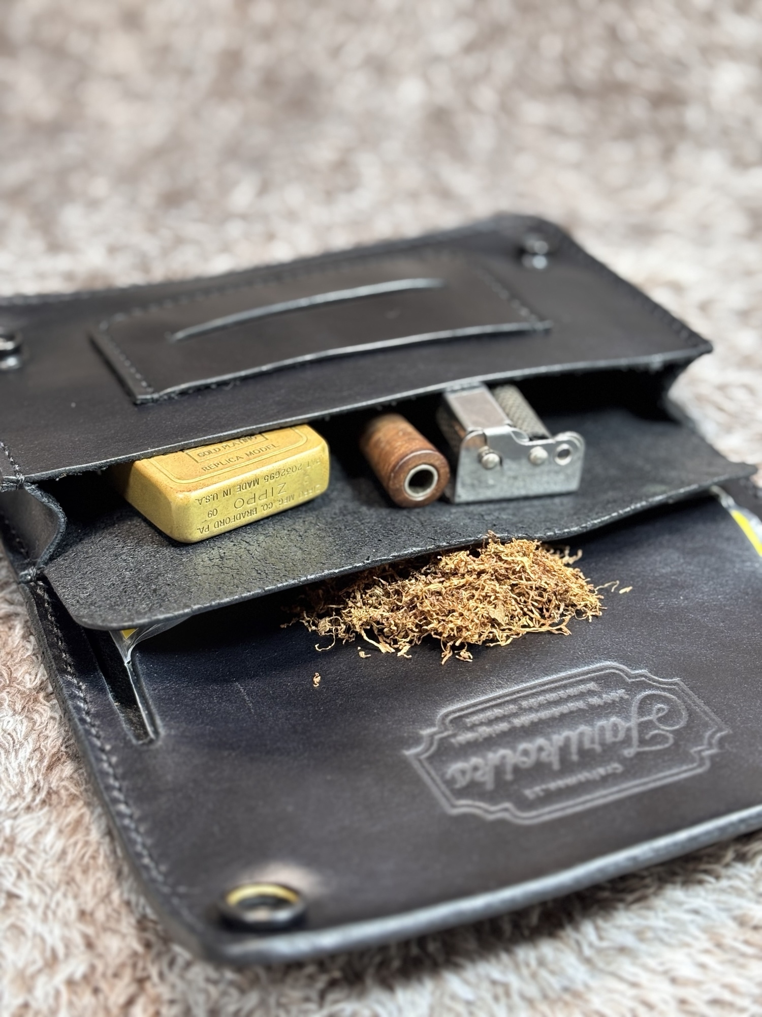 ◎柔らかい二つ折り.スムース革シャグポーチ◎ - Jarikoikstory