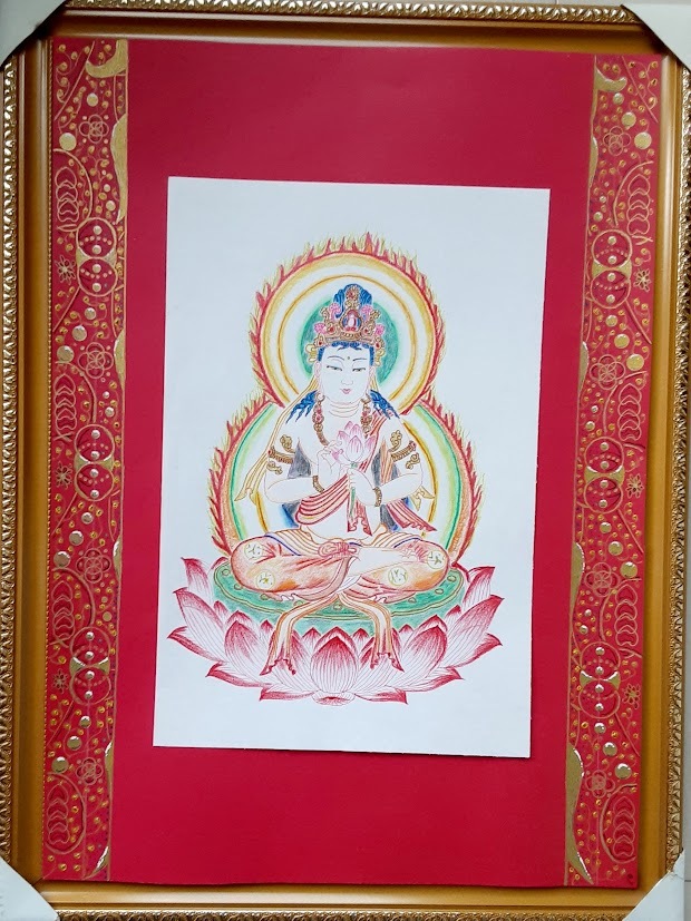 五十嵐由家 曼陀羅画145 「メルカバの大車輪」 - 五十嵐由家 GALLERY