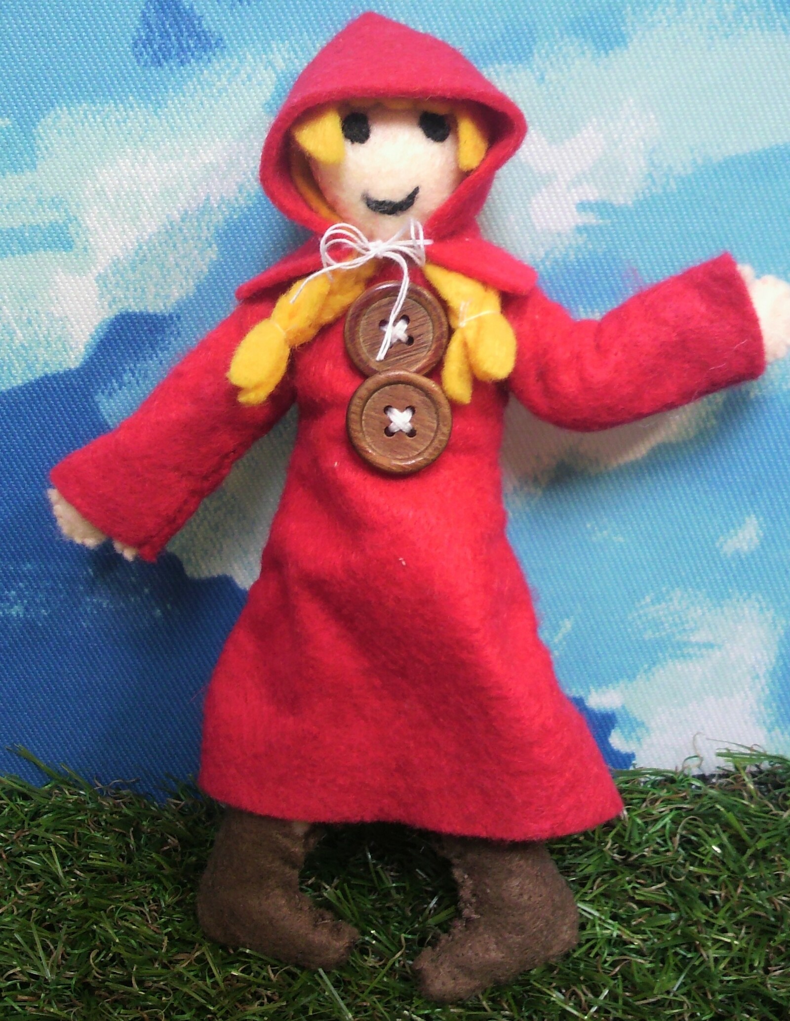 フェルトぬいぐるみ人形セット（赤ずきん） - ぱぱぃや's ぬいぐるみ