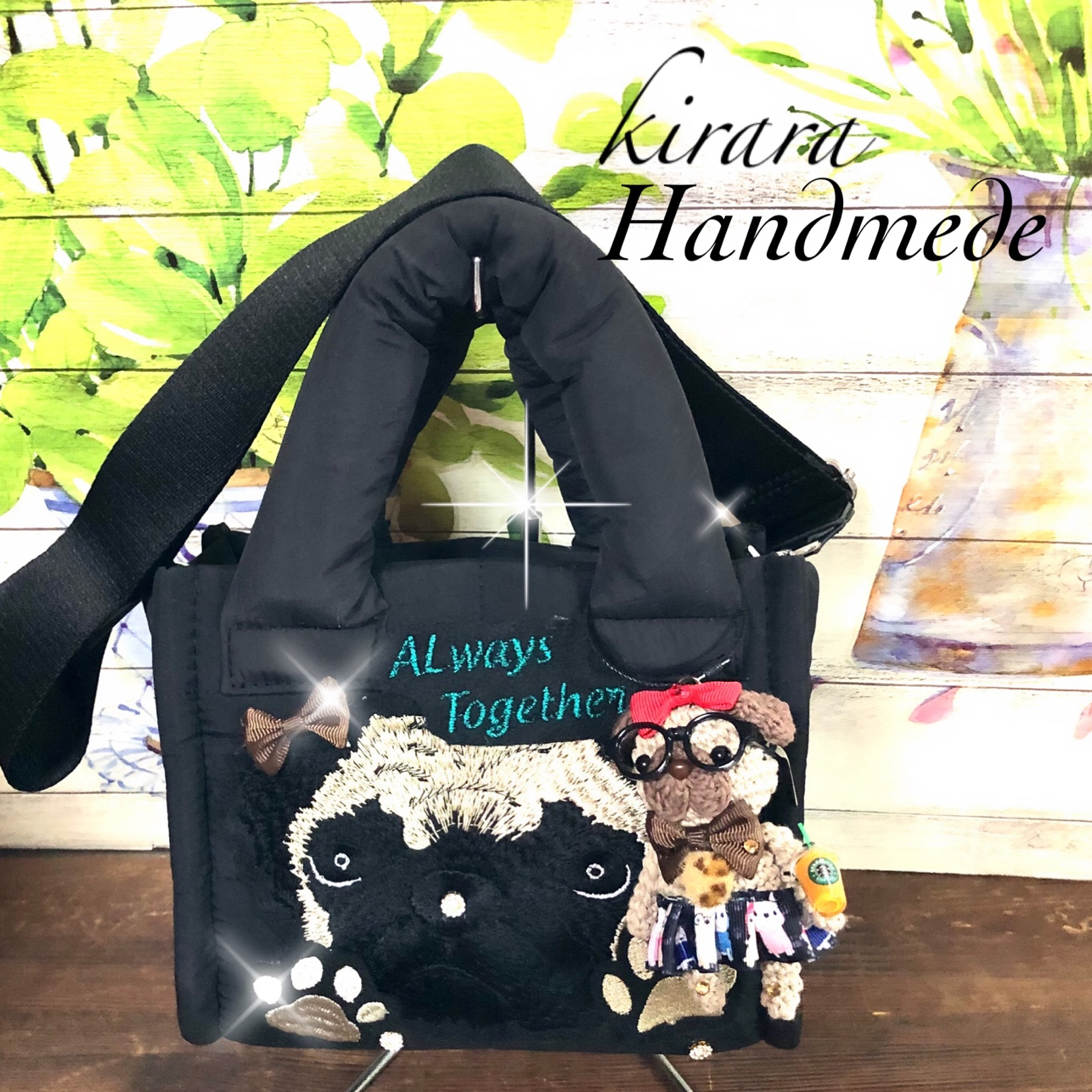 ロラライハリス刺繍 トートバッグ＆ショルダーバッグ - kirara1122