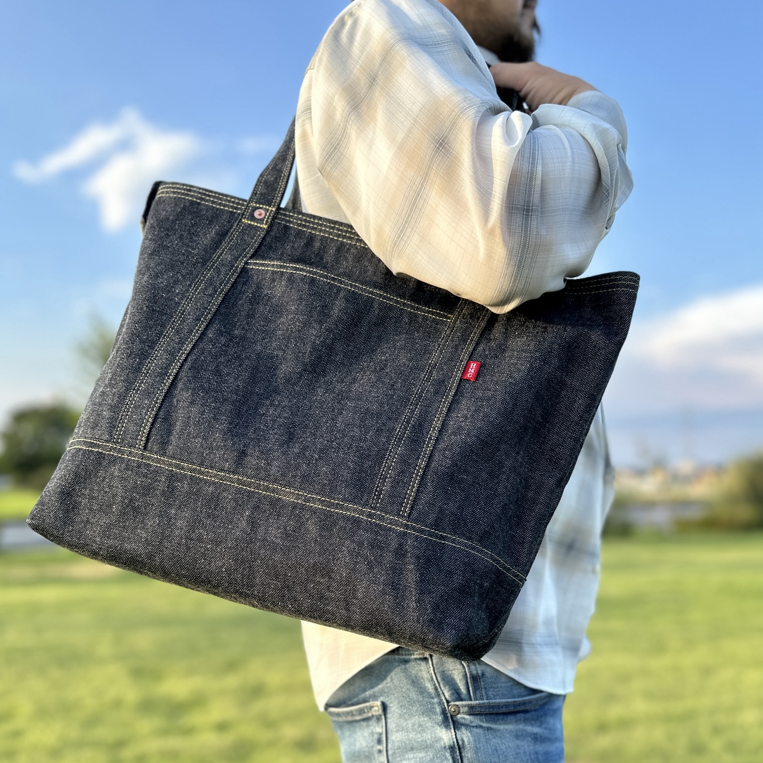 デニムトートバッグ Lサイズ 【岡山デニム デニムバッグ