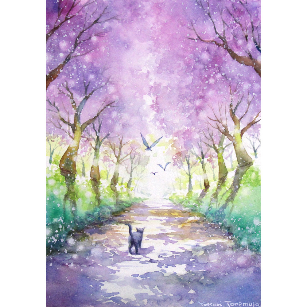 原画】鯉（アクリル画/額無し）☆魚 金魚 水 風水 絵画インテリア