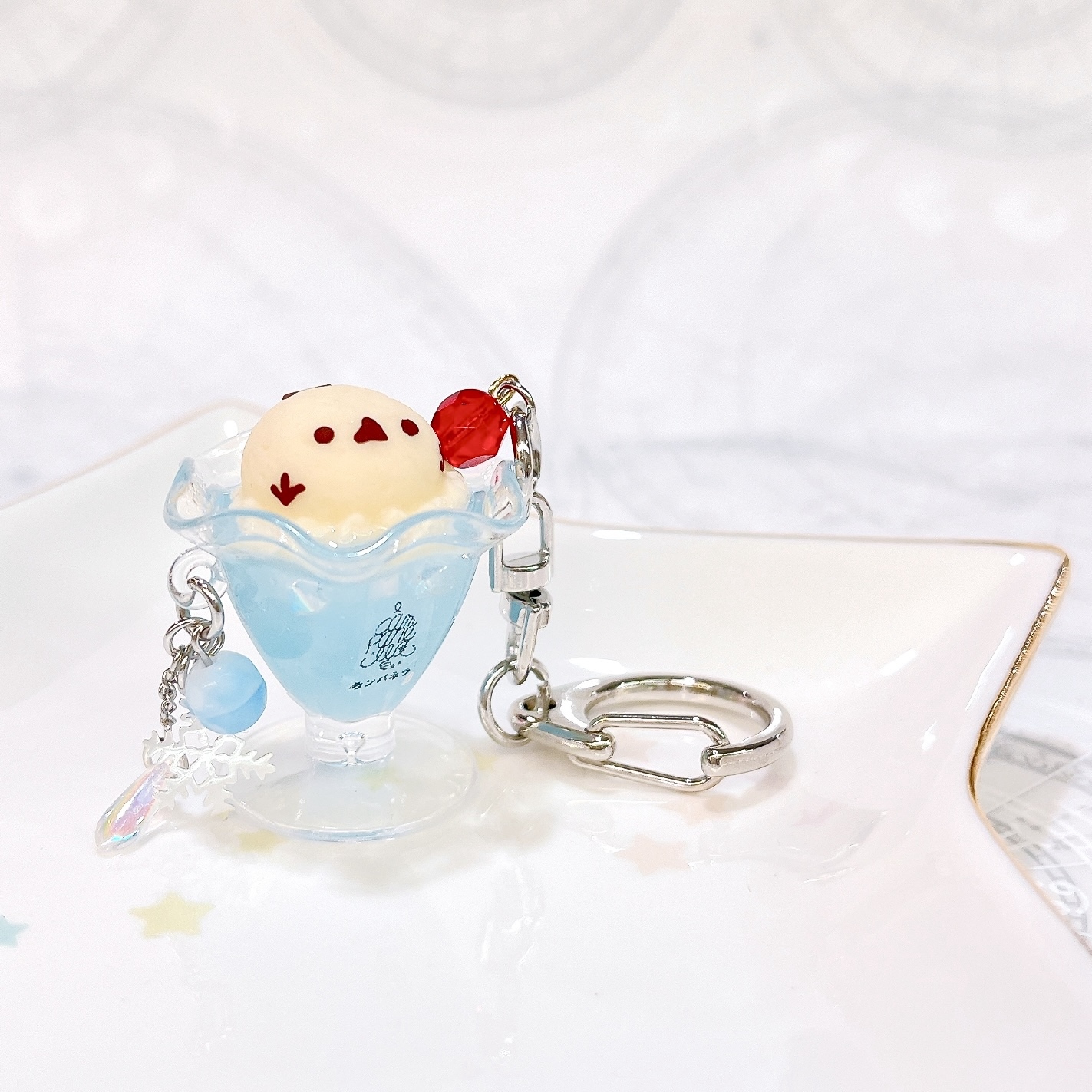 14色から選べる☆カラフル肉球チャーム/レジン カラーセラピー