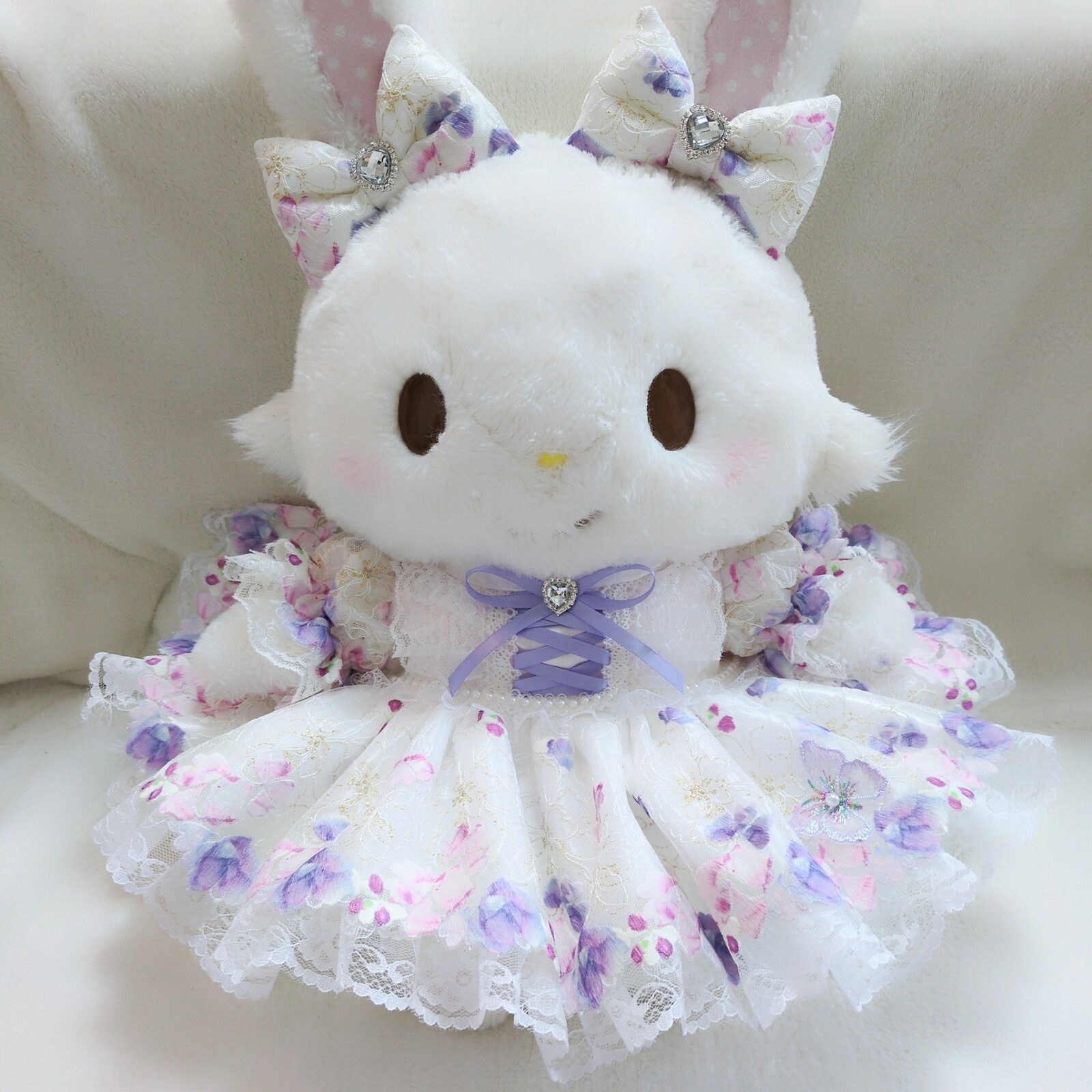 947.ウィッシュミーメルコスチューム♡メルメルドール♡ピンク光沢刺繍