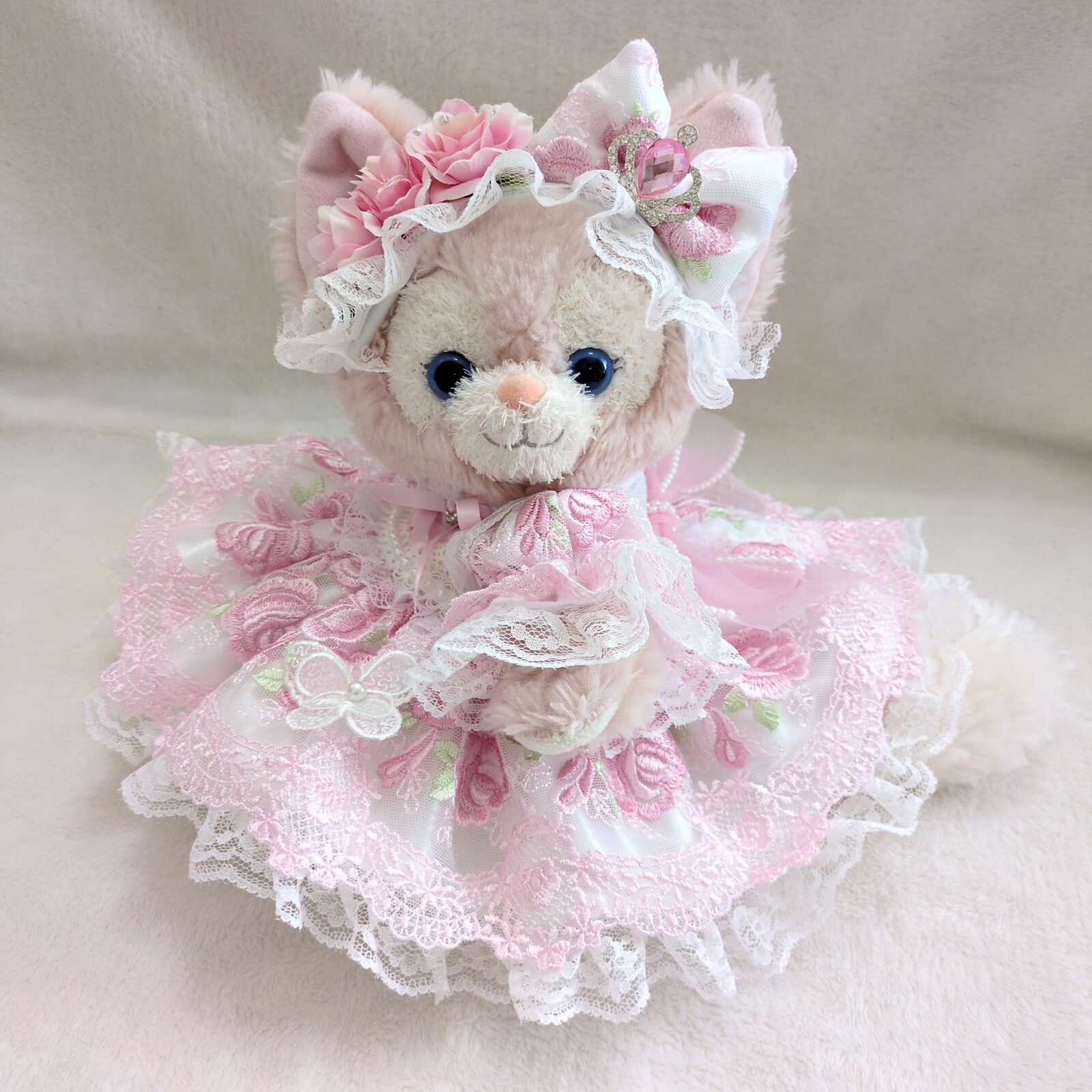 947.ウィッシュミーメルコスチューム♡メルメルドール♡ピンク光沢刺繍