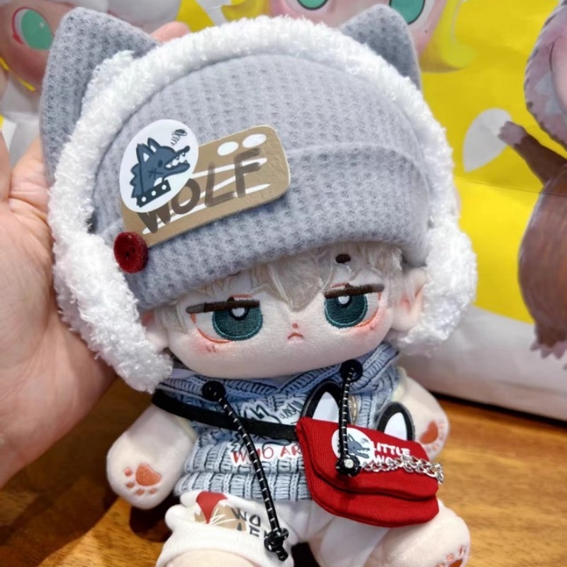 20cmぬいぐるみ 着せ替えぬいぐるみ 切り雨 狐少年 オレンジ色髪青目