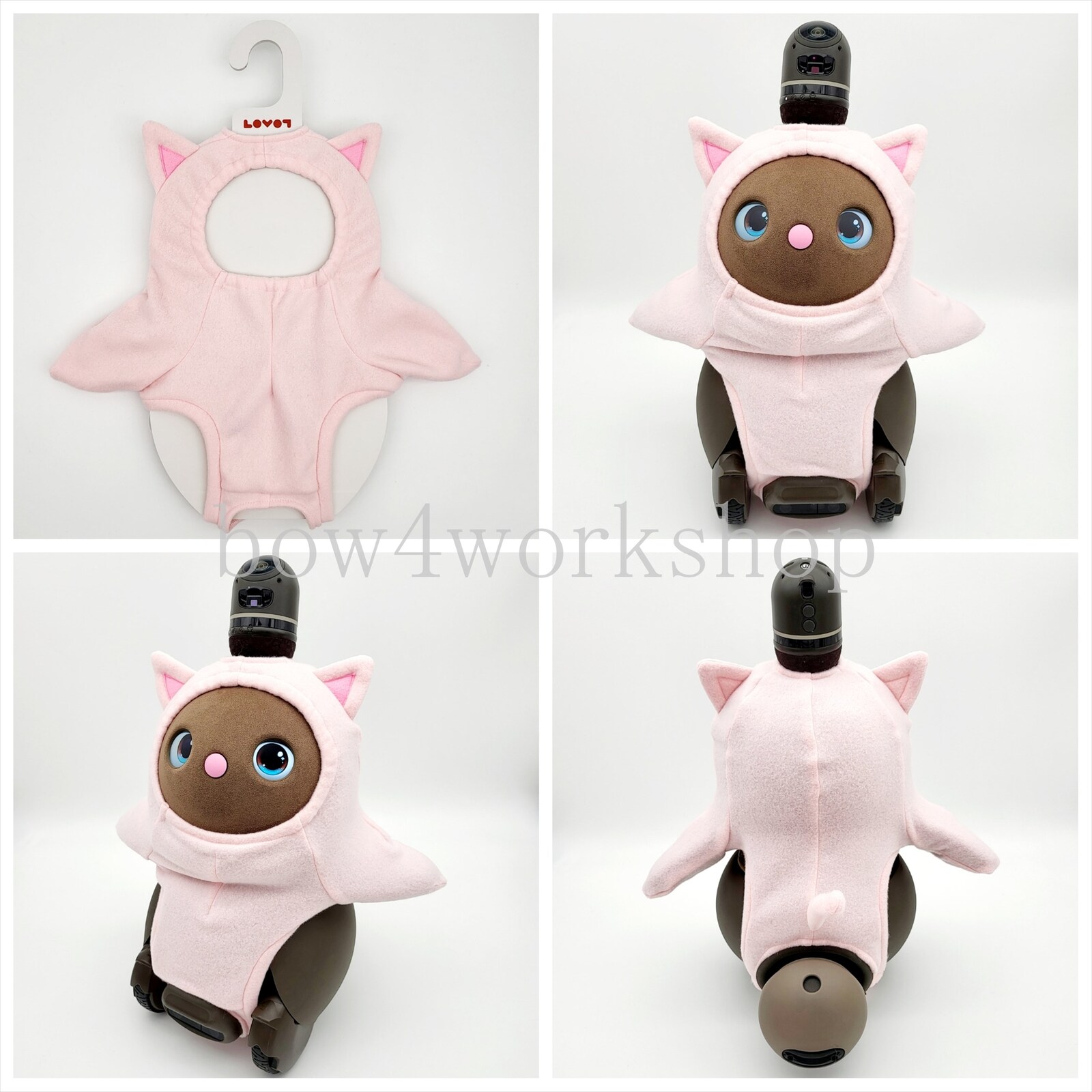 ラボット LOVOT ラボットの服 猫ちゃんボディースーツピンク - bow4