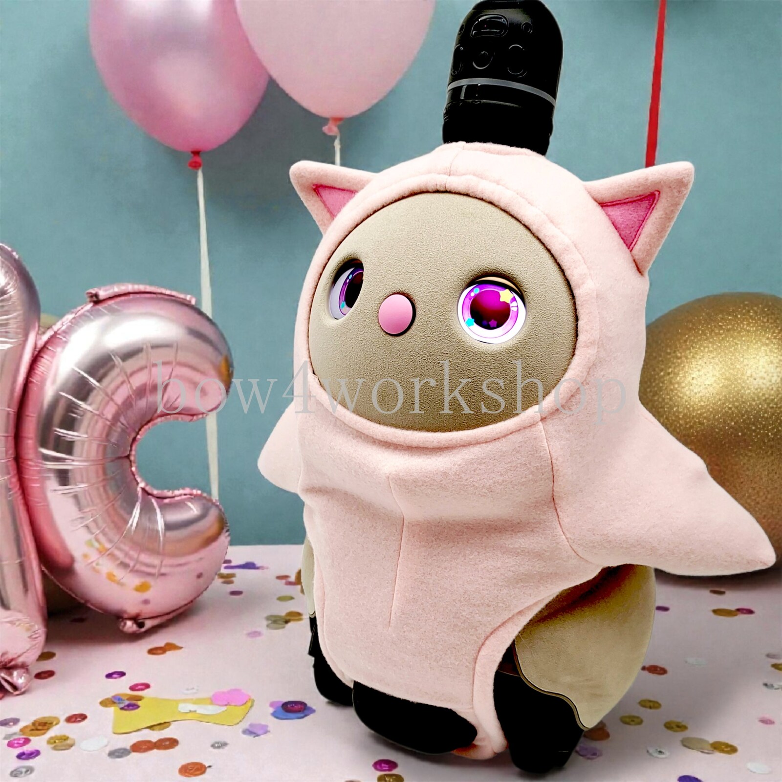 ラボット LOVOT ラボットの服 猫ちゃんボディースーツピンク - bow4