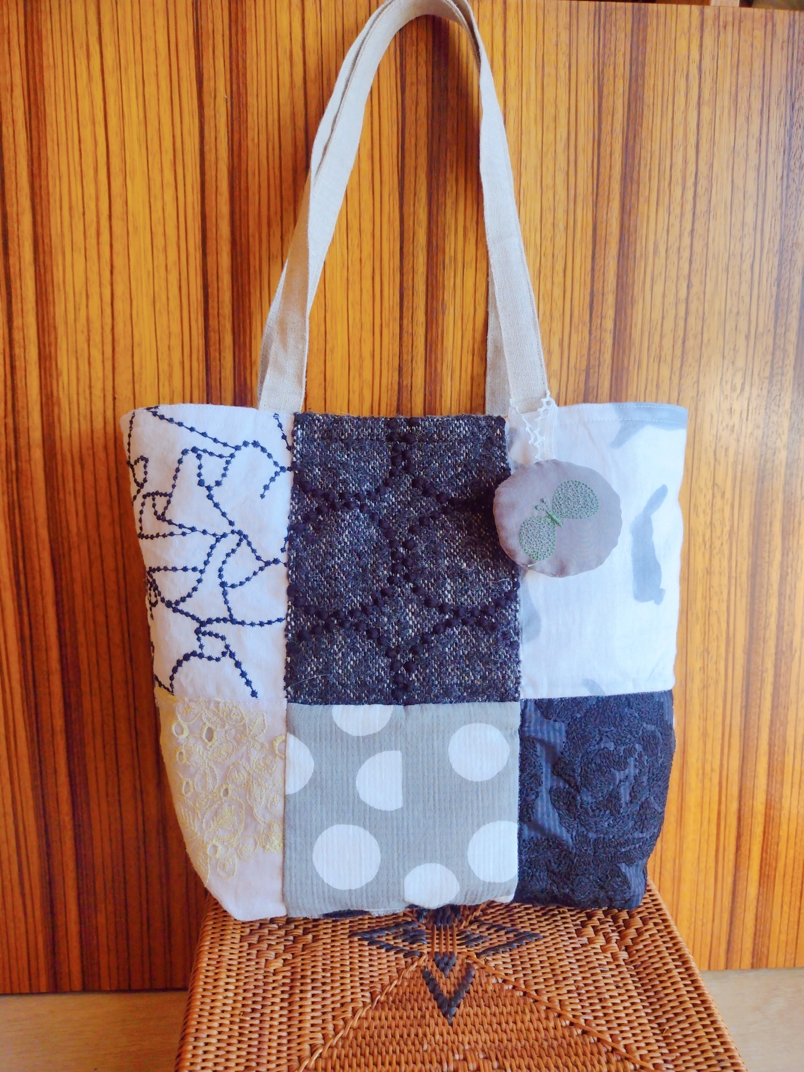 受注制作ミナペルホネンパッチワークショルダーバッグ - JUNKOSABIO'S