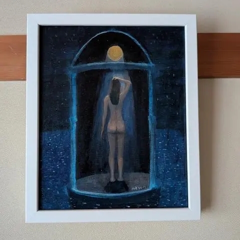 油絵「砂時計の街」F3号 - MAMEKARAKUSA'S GALLERY | minne byGMO