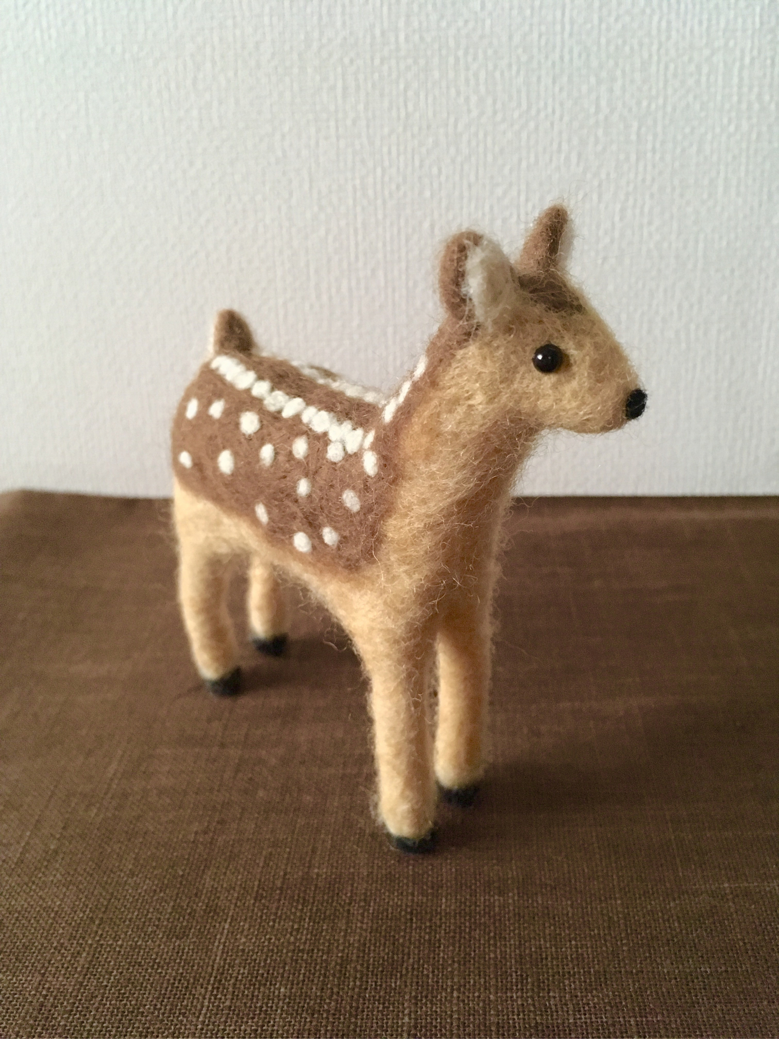 受注生産】羊毛フェルトのぬいぐるみ バンビちゃん - CASA-DE-POCO'S
