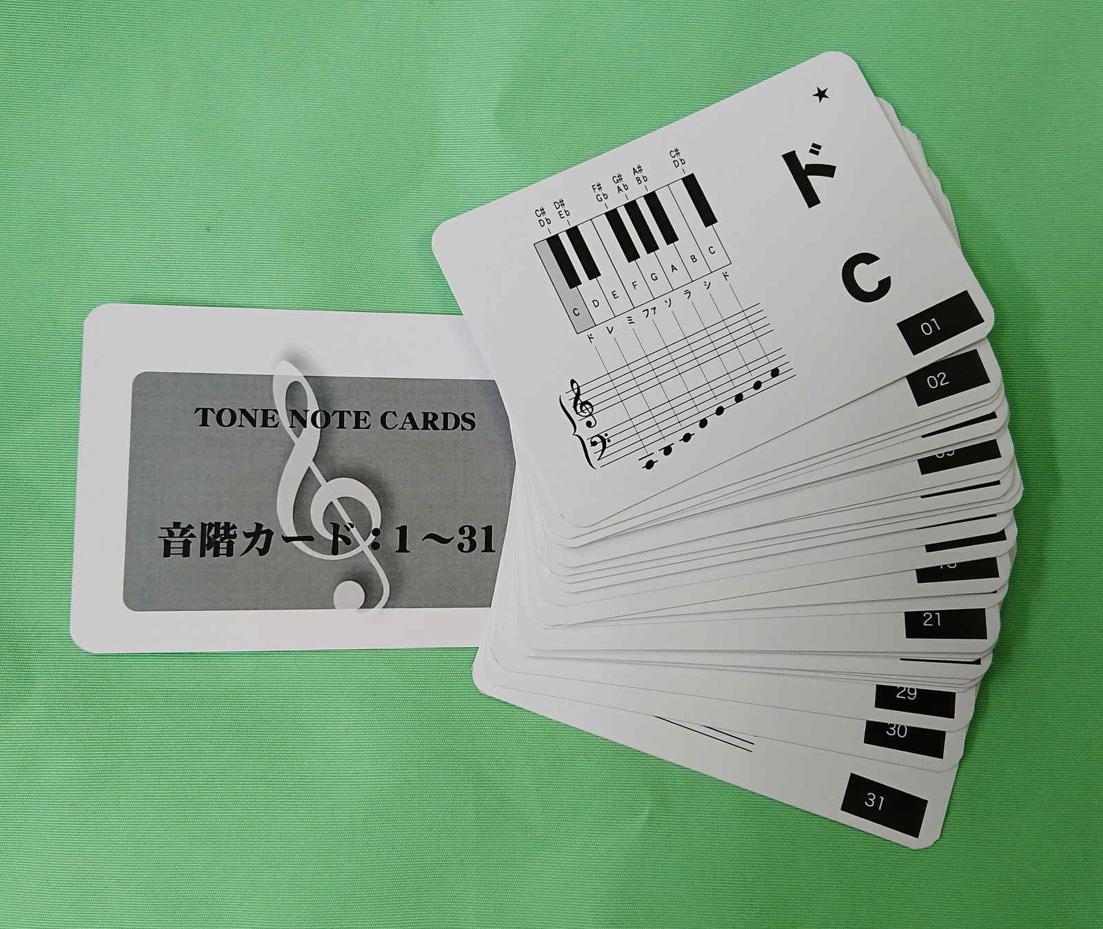 音符カード（楽譜が読める様になる練習カード） - TELOMERE CREATE