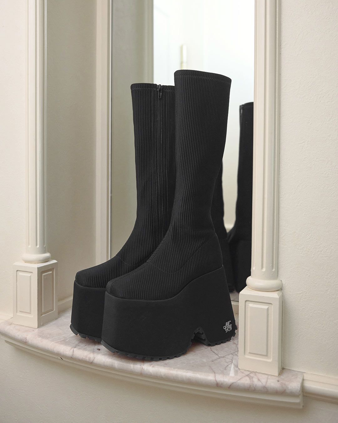 14.5cm史上最強ロングブーツ ブラック | ファッション通販＆メディア