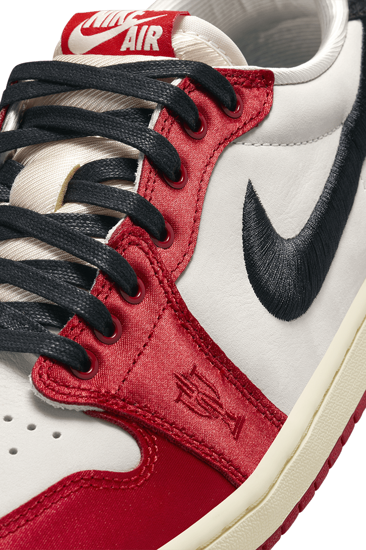 Air Jordan 1 Low OG x Trophy Room 'Sail and Varsity Red' (FN0432