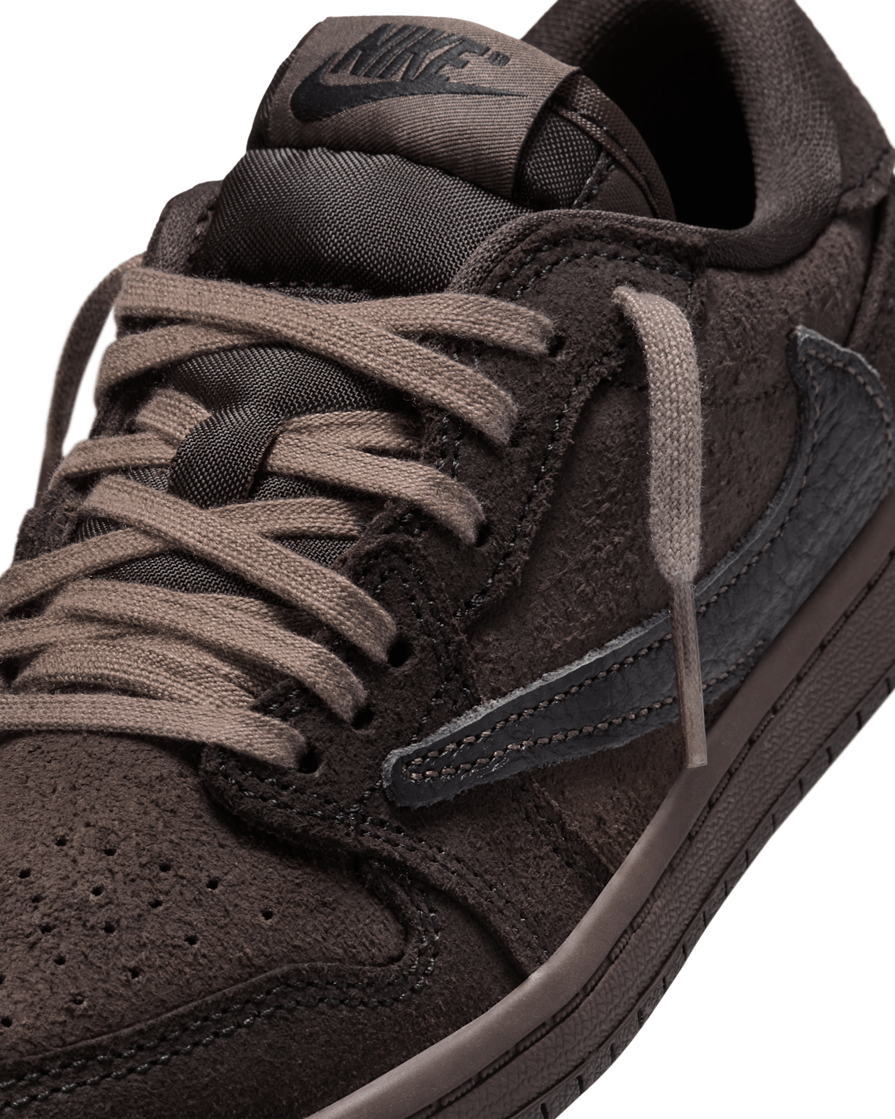 Little Kids' Jordan 1 Low x Travis Scott 'Velvet Brown and Dark