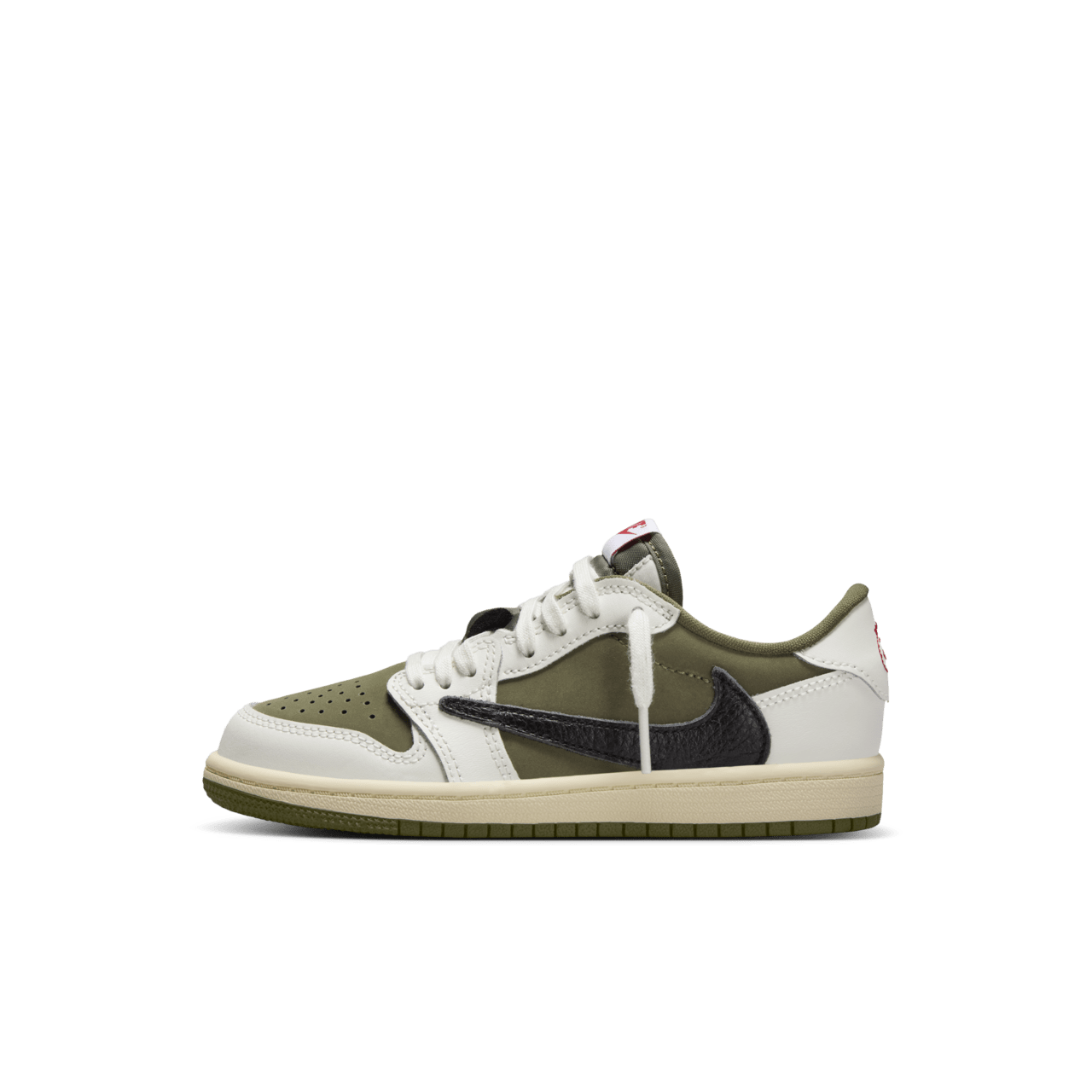 Younger Kids' Jordan 1 Low x Travis Scott 'Reverse Olive' (DO5442