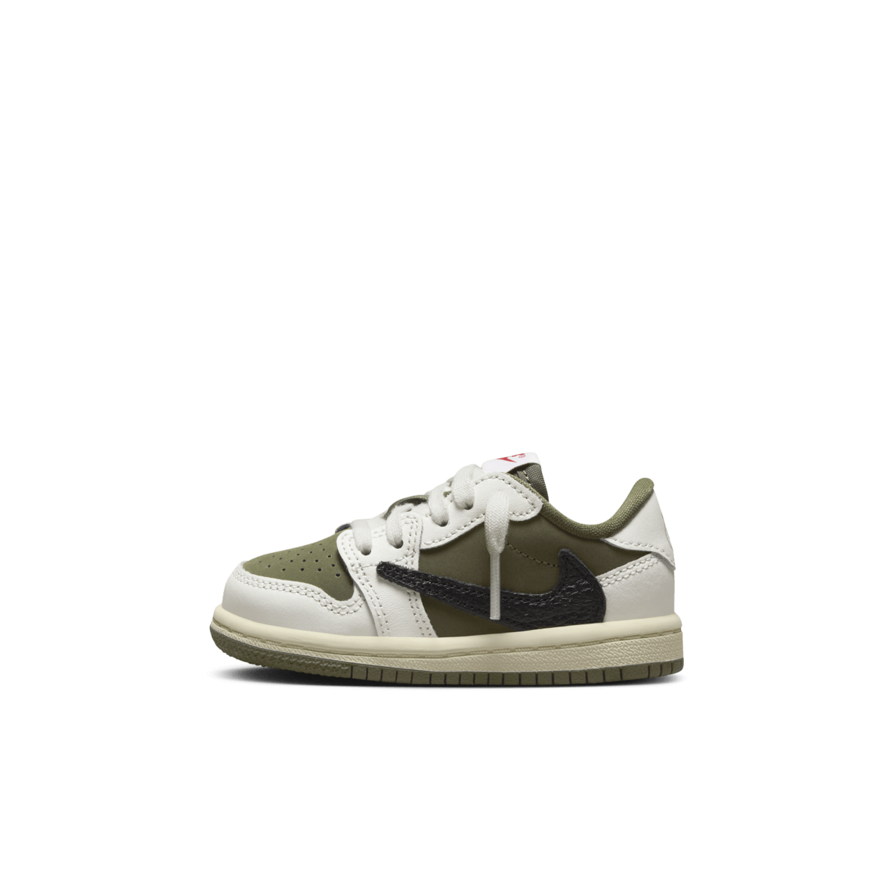 Toddlers' Jordan 1 Low x Travis Scott 'Reverse Olive' (DO5441-200