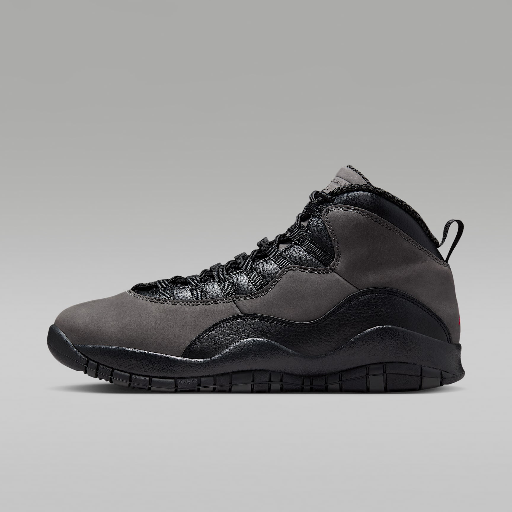 Air Jordan 10 Retro 'Charred Grey and Black' Men's Shoe. Nike ID