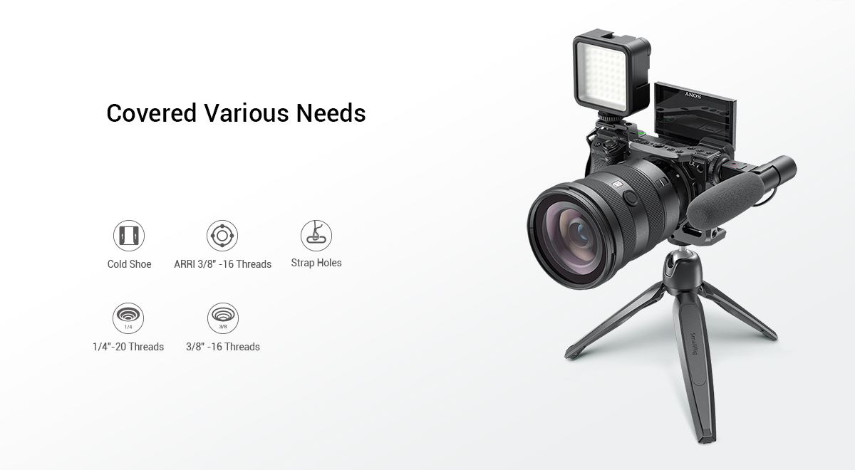 Sony A6600 Camera Cage | Cold Shoe & ARRI Mounts | SmallRig