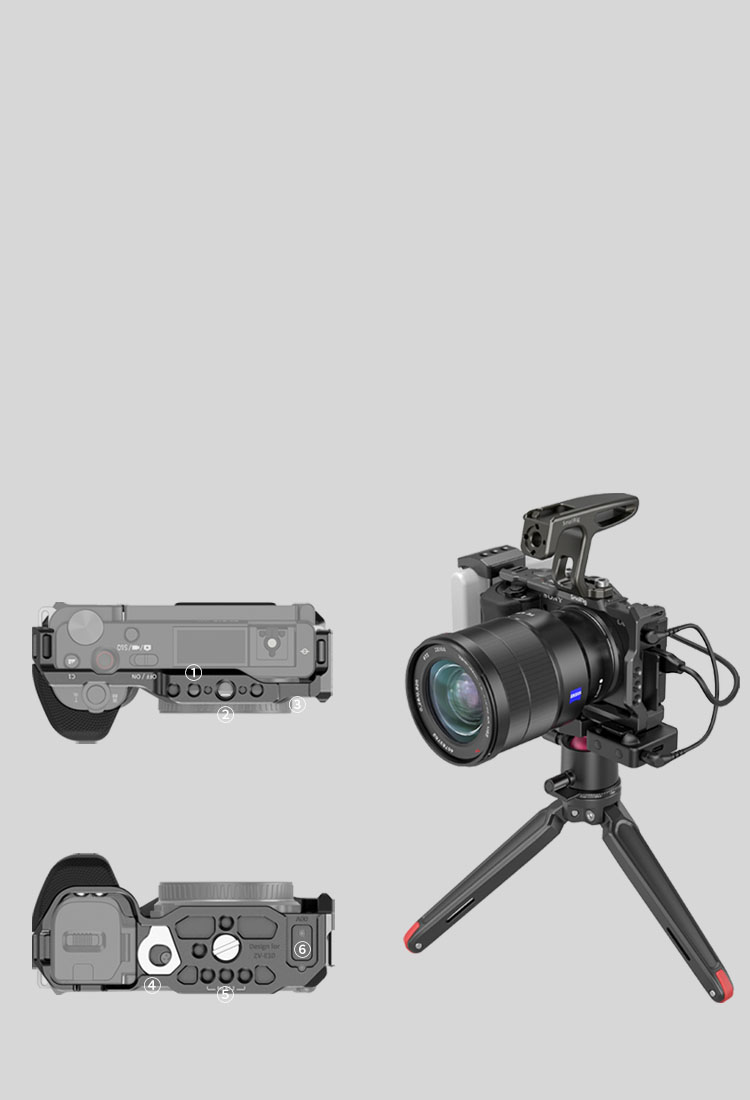 Sony ZV-E10 Camera Cage | Ergonomic Handle | SmallRig
