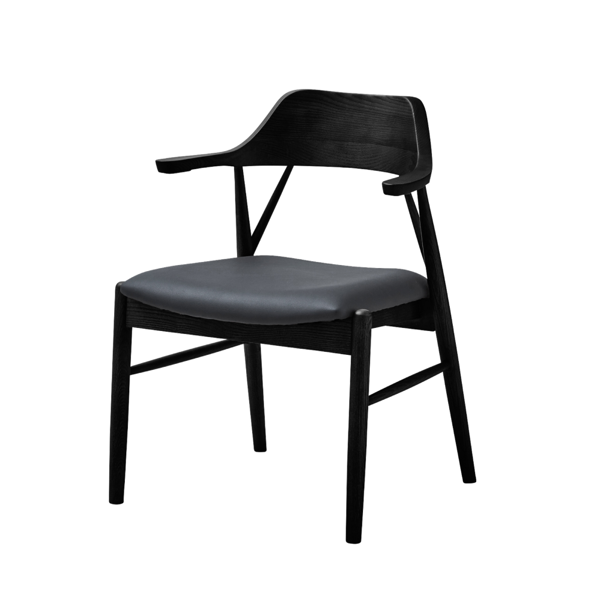 DC ロジャーⅢちょい肘 WN /座面PVC-BK (ｲﾘ2) ｜家具・インテリア通販