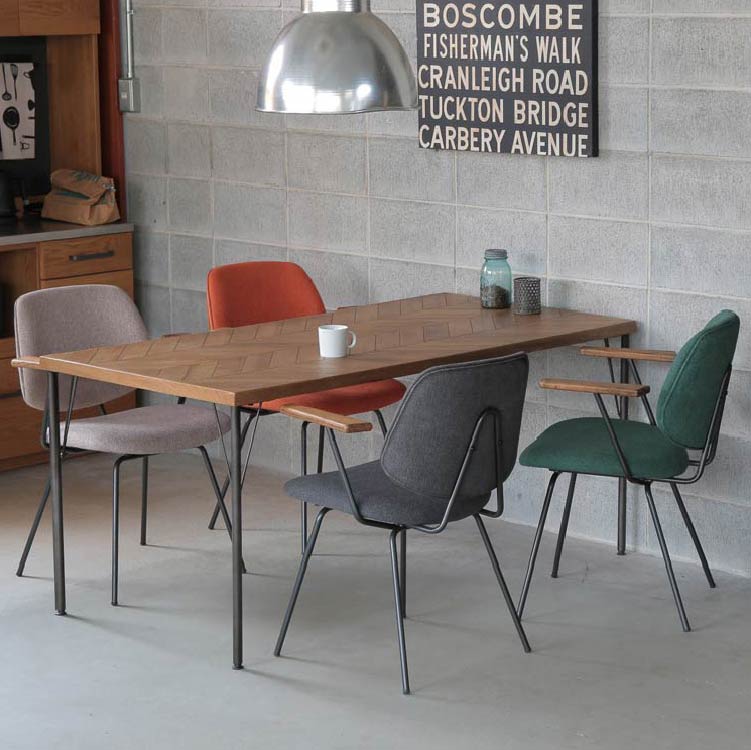 アボック ダイニングチェア 肘無 クロム脚 | 家具・インテリア通販