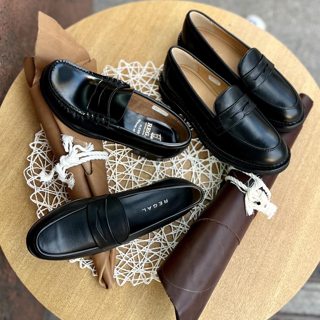 シンプルブラックローファー 比べてみました。 | 靴のリーガル