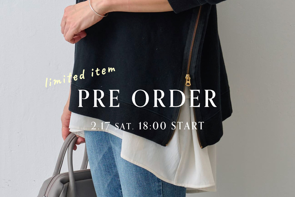 限定アイテム】サイドジップ裏毛プルオーバー - BEARDSLEY(ビアズリー