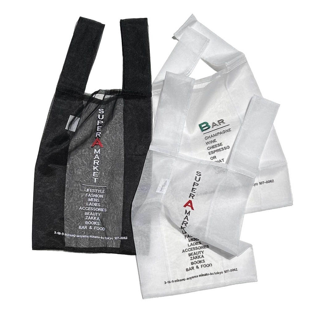 スーパーエーマーケット別注 ブリジットタナカ オーガンジーバッグ