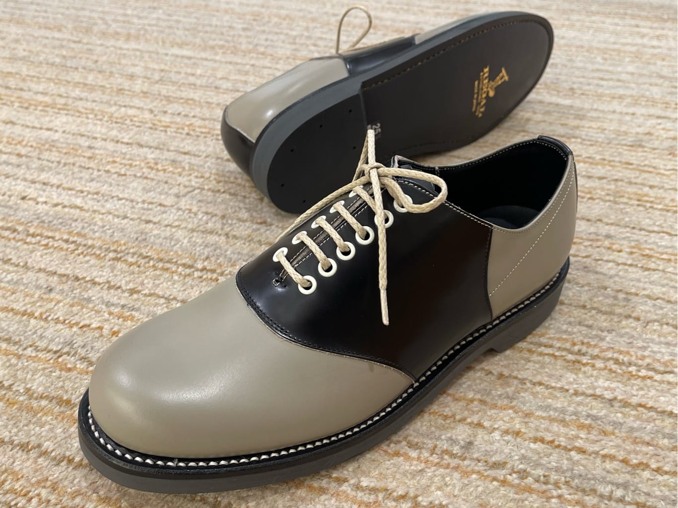 MEN'S】REGAL Boots Mark サドルシューズ New「2051」BLACKソーテル