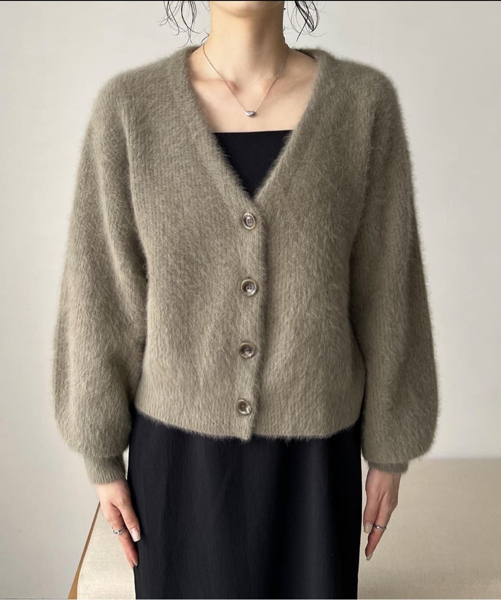 1枚は持っておきたい！FOXウール畦カーディガン♡ - CAPRICIEUX LE