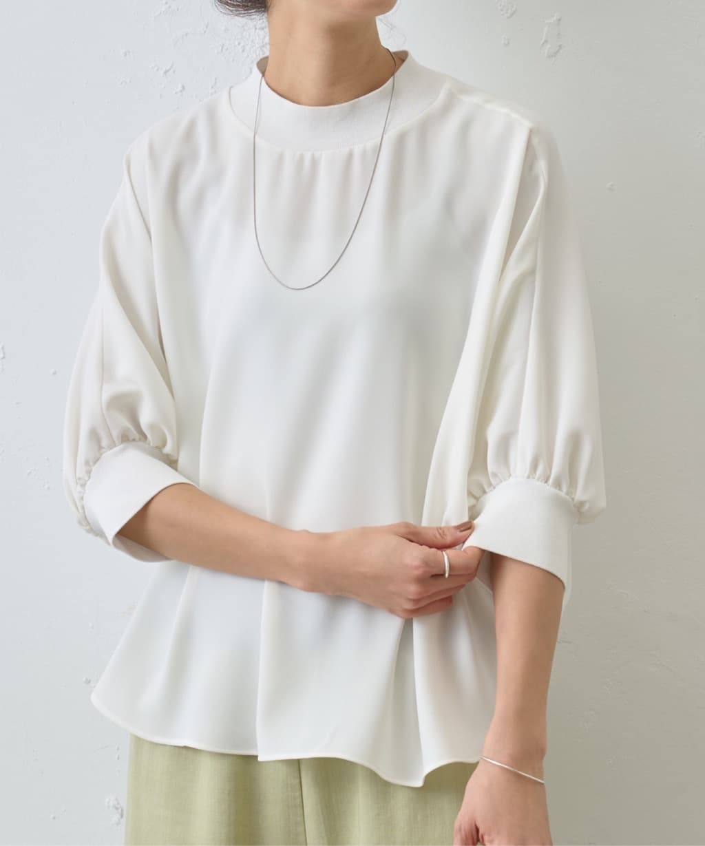 インナーとしても・一枚でも” ニットコンビブラウス - BEARDSLEY