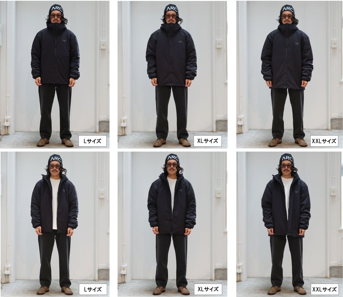 全サイズ着用】アークテリクス | アトムSVフーディ ジャケットサイズ感