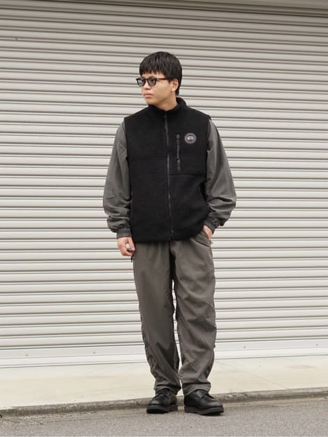 BLACK DISC】Kinross Reversible Fleece Vest Black Label | CANADA