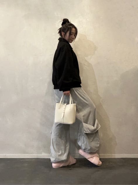 Beryl ベリル リサイクルレザーバケツバッグ - コットンキャンディー