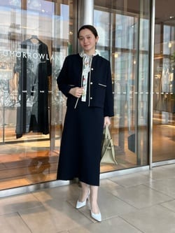 ニットコンビダブルクロス クルーネックジャケット（Ballsey）｜ルミネ