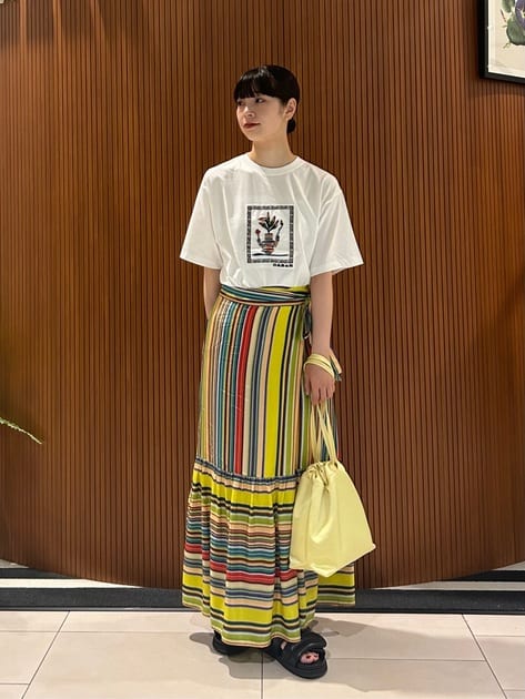 CABaN スビンコットン アフリカンエンブロイダリーTシャツ